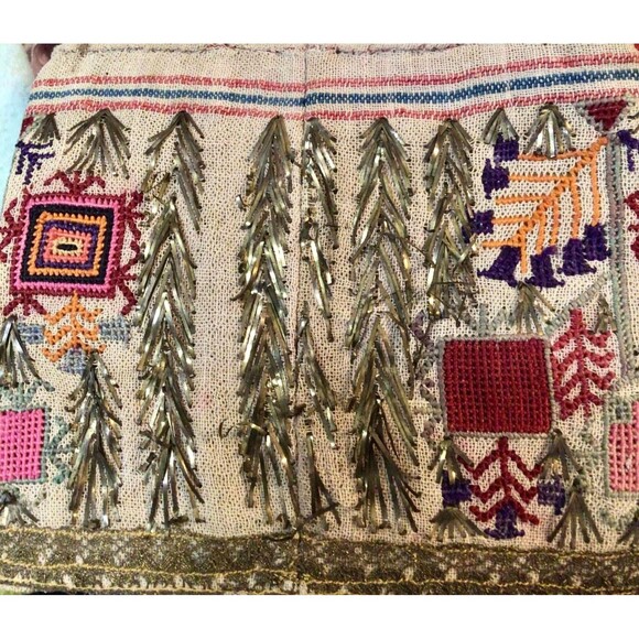 30s 40s Vintage Native American Style Embroidered Clutch Purse - Picture 3 of 5